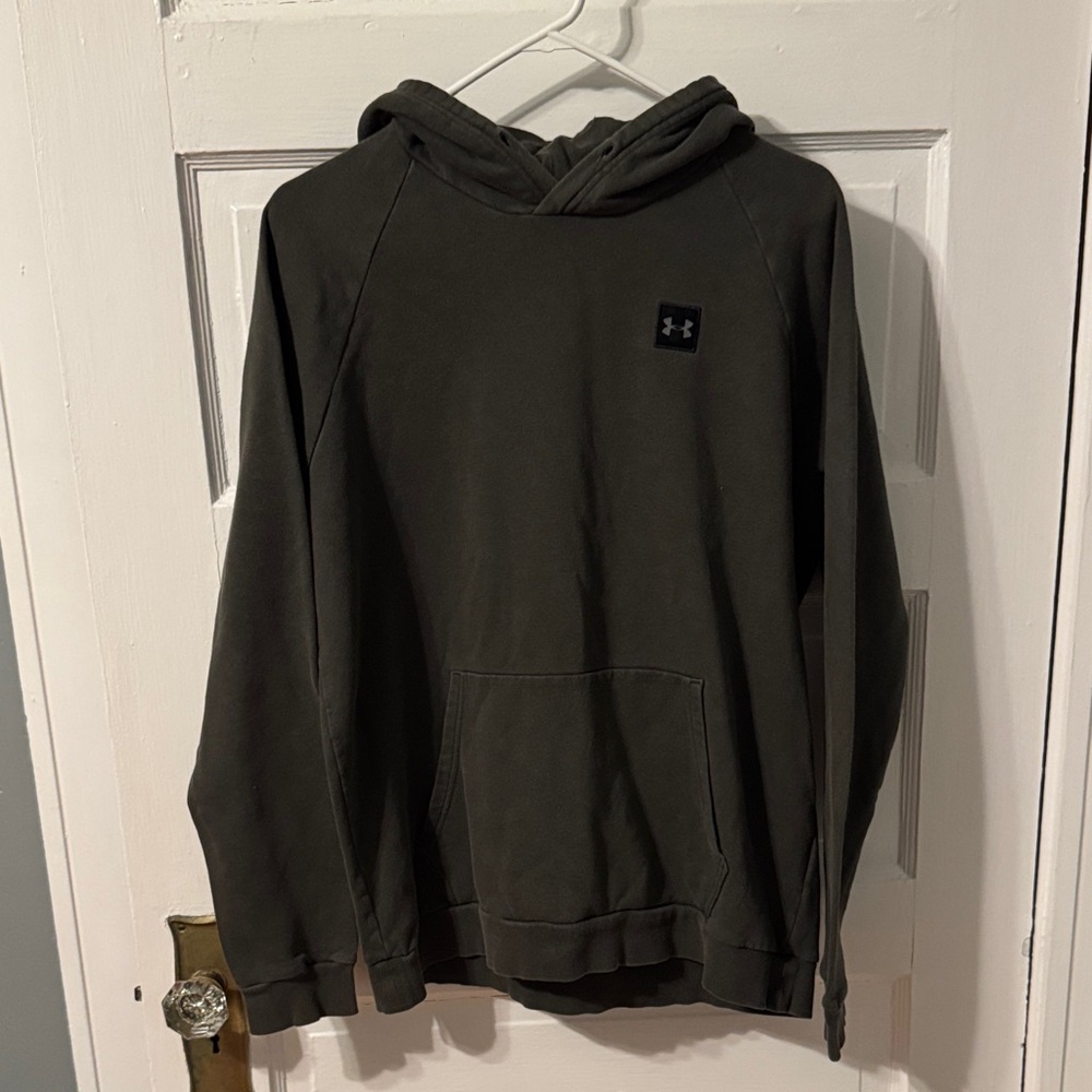 Under Armour Men's Pullover Hoodie in Olive Green